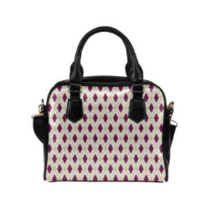 Diamond Design Handbag with Shoulder Strap